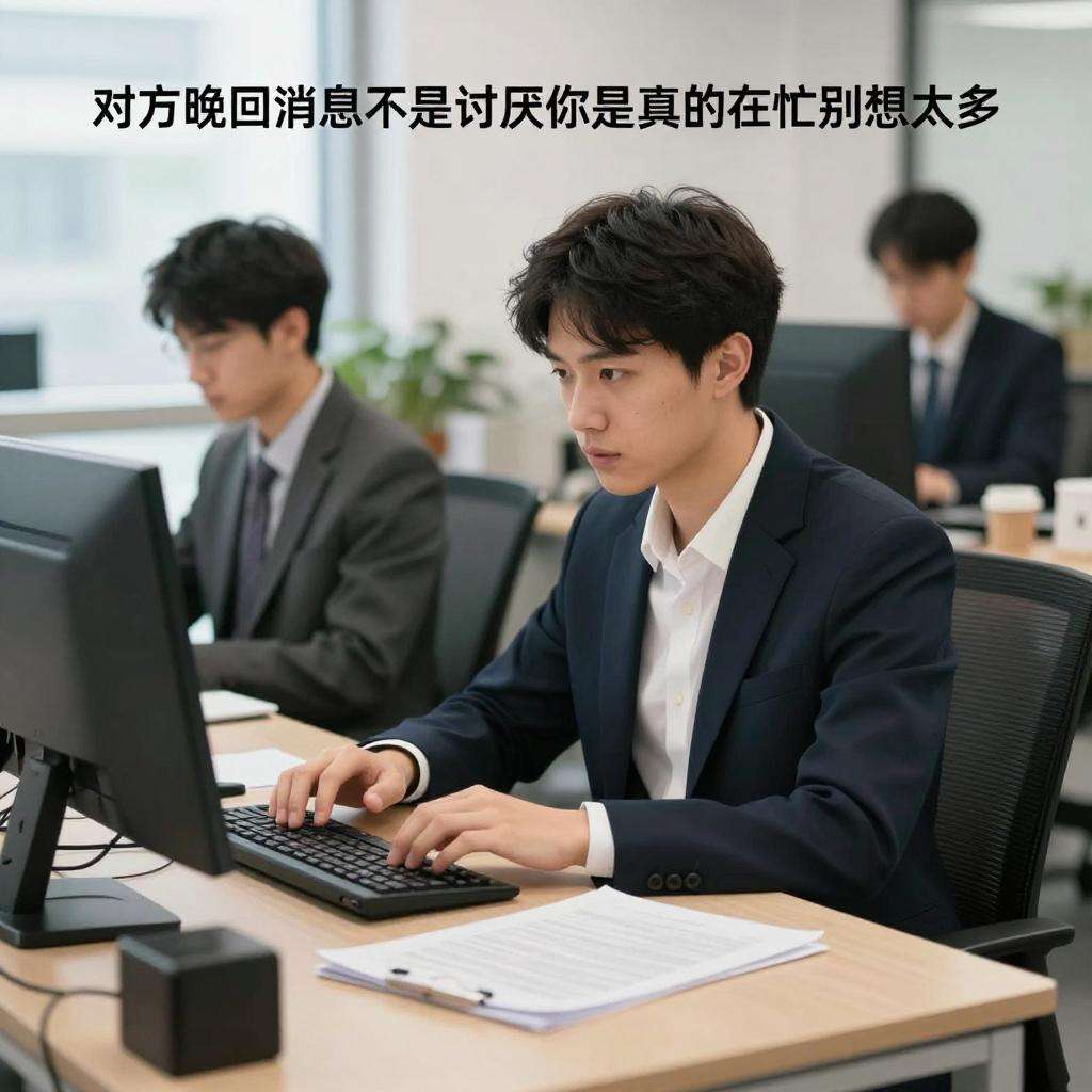 对方晚回消息不是讨厌你是真的在忙别想太多第一张图