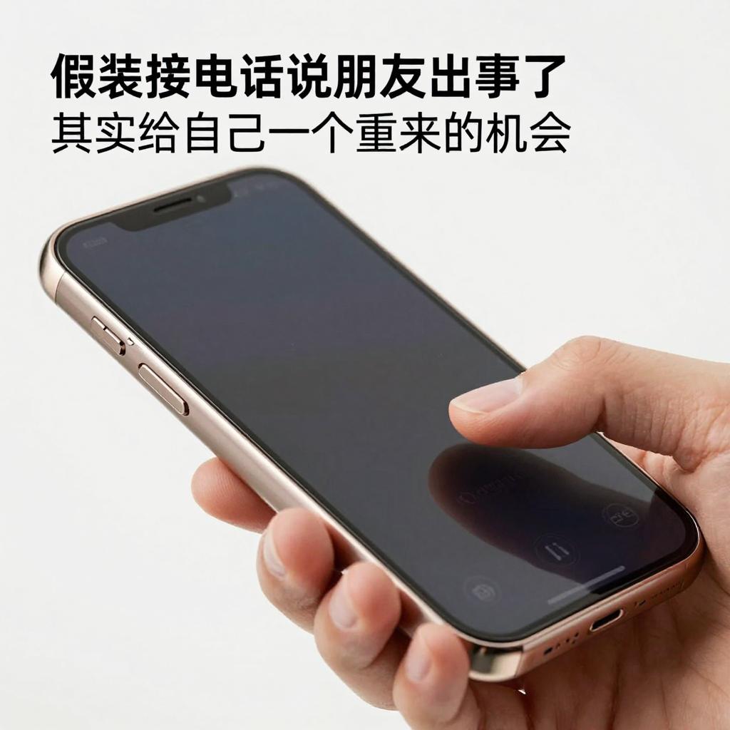 假装接电话说朋友出事了其实给自己一个重来的机会第二张图