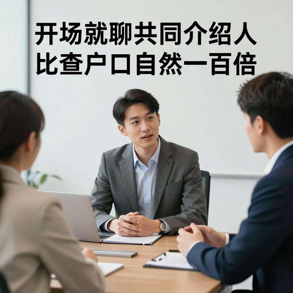 开场就聊共同介绍人比查户口自然一百倍第三张图