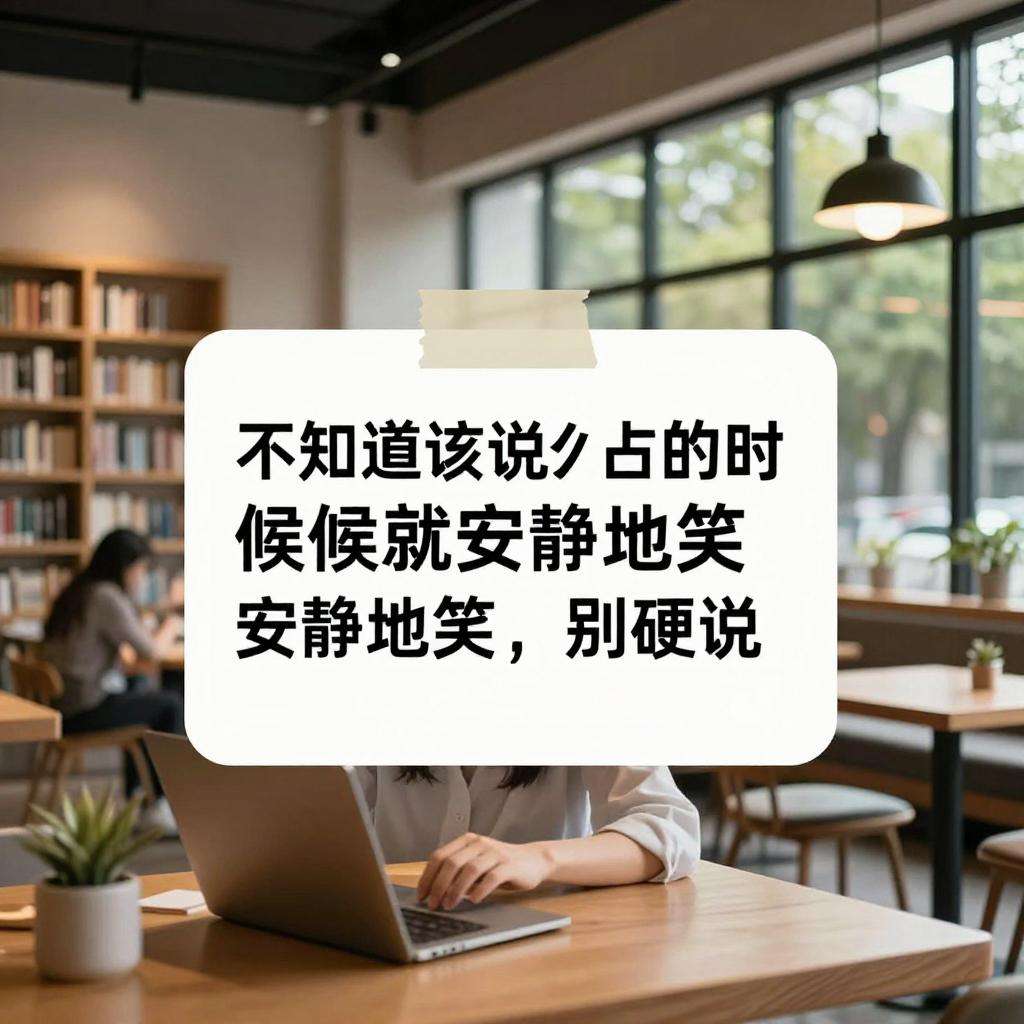不知道该说什么的时候就安静地笑别硬说第三张图