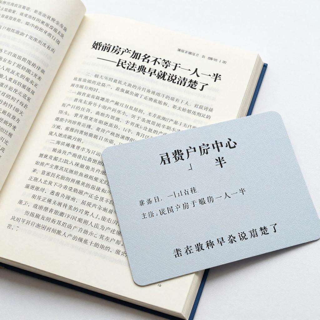 婚前房产加名不等于一人一半民法典早就说清楚了第二张图
