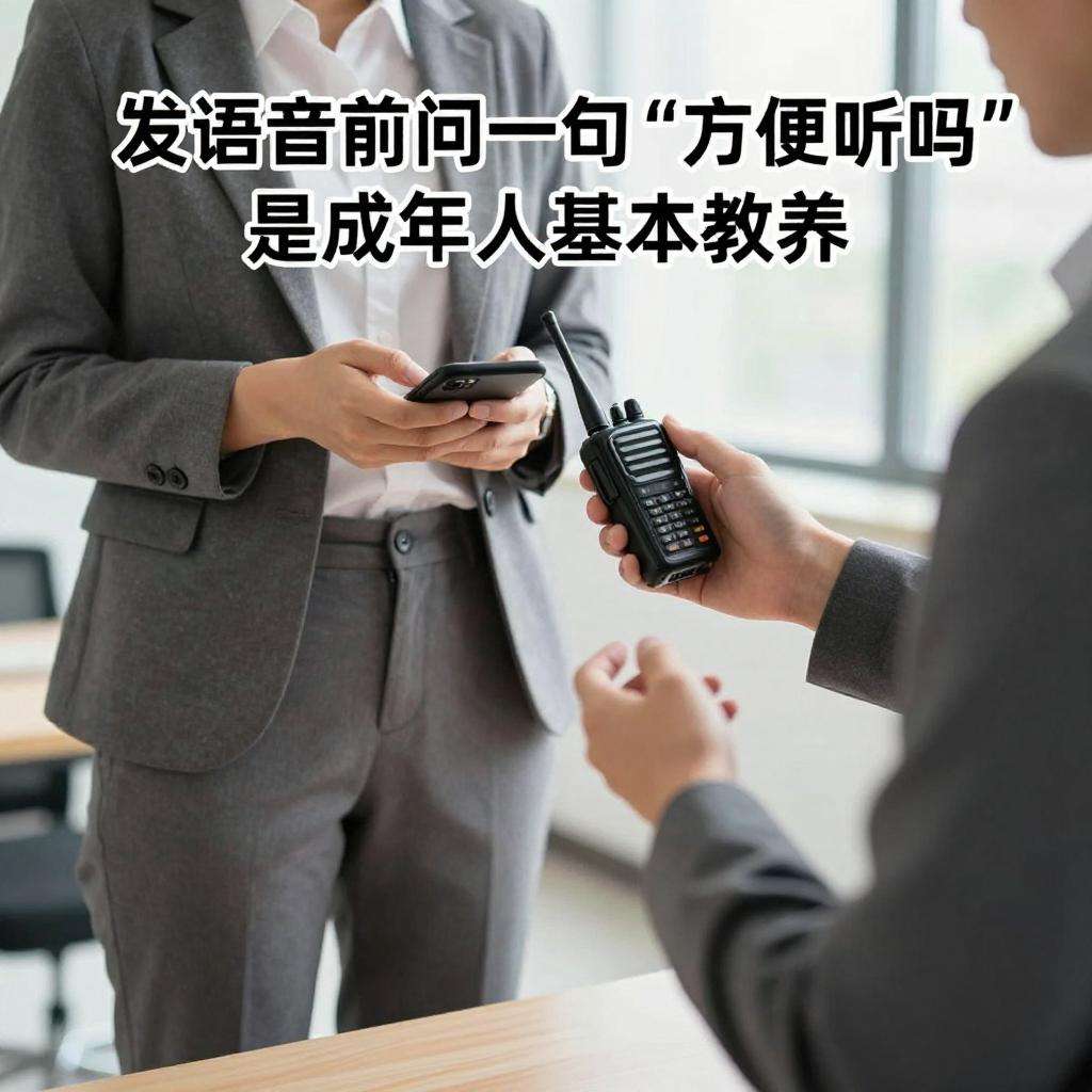 发语音前问一句方便听吗是成年人的基本教养第一张图
