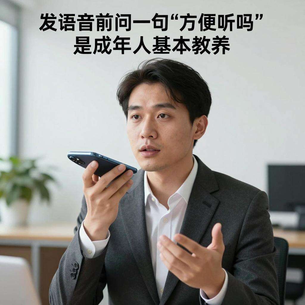 发语音前问一句方便听吗是成年人的基本教养第三张图
