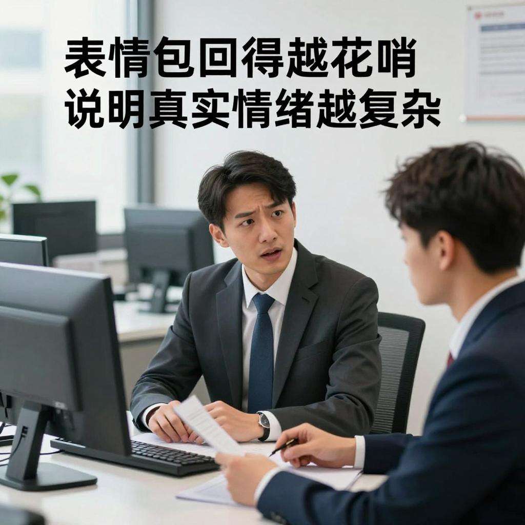 表情包回得越花哨说明真实情绪越复杂第一张图