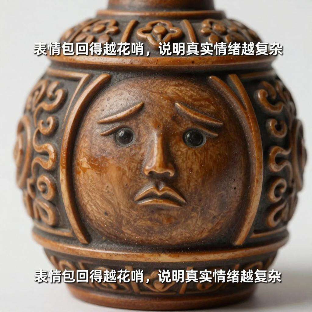 表情包回得越花哨说明真实情绪越复杂第二张图