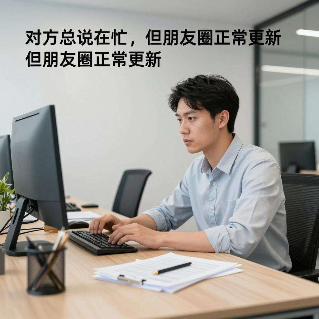 对方总说在忙但朋友圈正常更新是在忙躲你第三张图