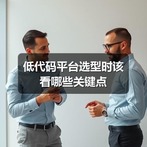 低代码平台选型时该看哪些关键点