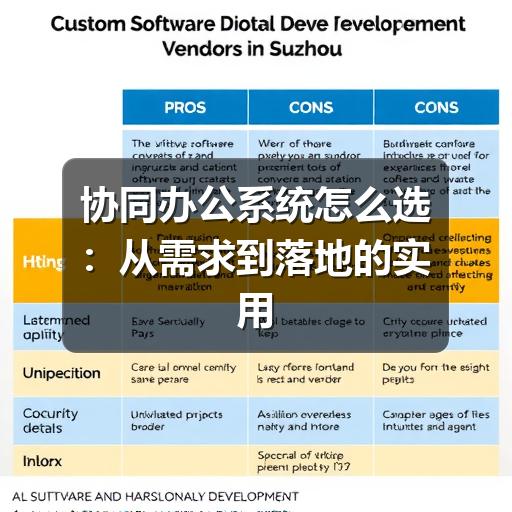 协同办公系统怎么选：从需求到落地的实用指南