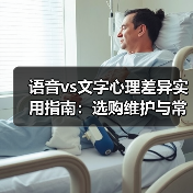 语音vs文字心理差异实用指南:选购维护与常见问题解析(图4) 语音vs文字心理差异实用指南:选购维护与常见问题解析(图4)