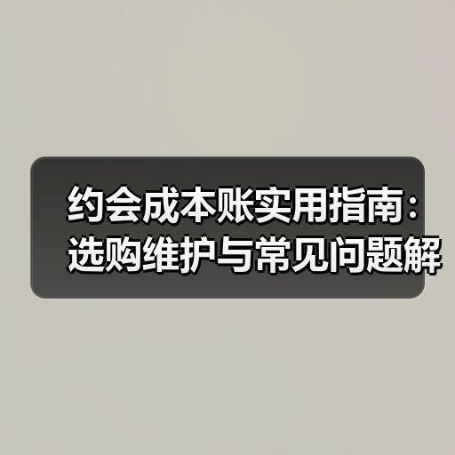 约会成本账实用指南:选购维护与常见问题解析2026(图2) 约会成本账实用指南:选购维护与常见问题解析2026(图2)