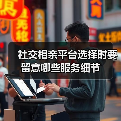 社交相亲平台选择时要留意哪些服务细节