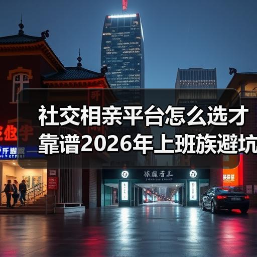 社交相亲平台怎么选才靠谱2026年上班族避坑指南