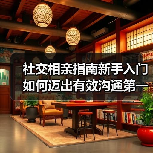 社交相亲指南新手入门如何迈出有效沟通第一步