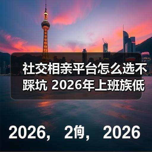 社交相亲平台怎么选不踩坑 2026年上班族低成本脱单攻略